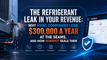 The Refrigerant Leak in Your Revenue: Why HVAC Companies Lose $300,000 a Year at the Seams, and How HubSpot Seals Them