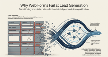 Why Web Forms Fail at Lead Generation, And What Conversational AI Does Instead
