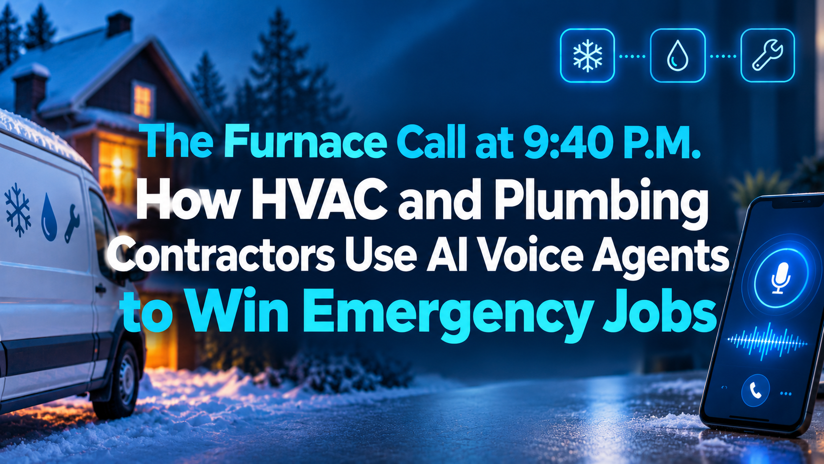 The Furnace Call at 9:40 P.M.: How HVAC and Plumbing Contractors Use AI Voice Agents to Win Emergency Jobs