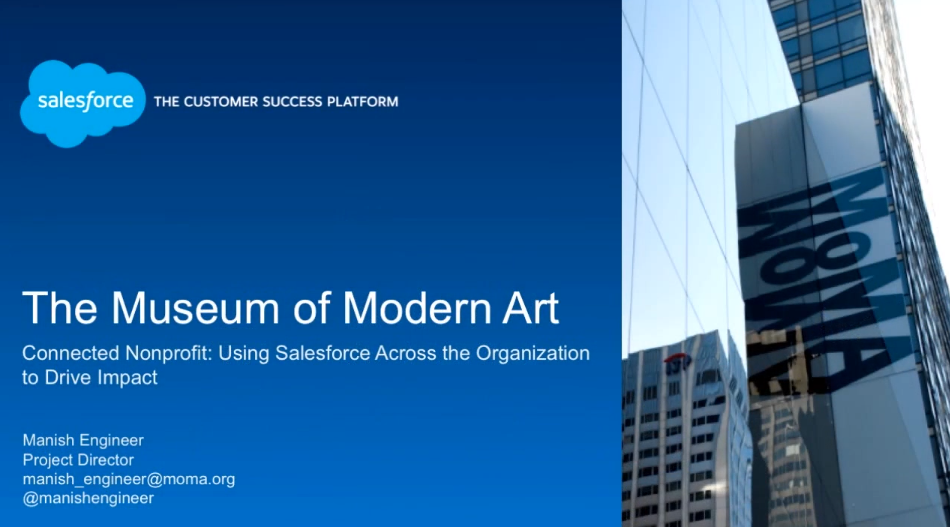 Connected Nonprofit: Using Salesforce Across Museums and Institutions