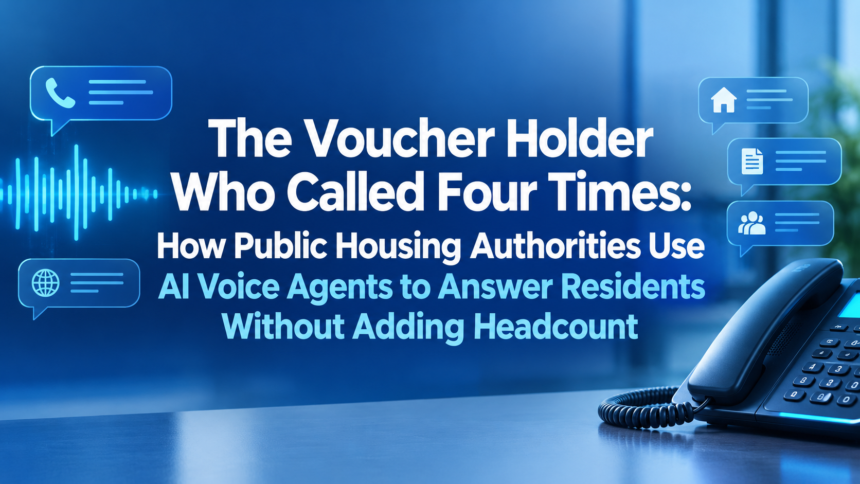 The Voucher Holder Who Called Four Times: How Public Housing Authorities Use AI Voice Agents to Answer Residents Without Adding Headcount