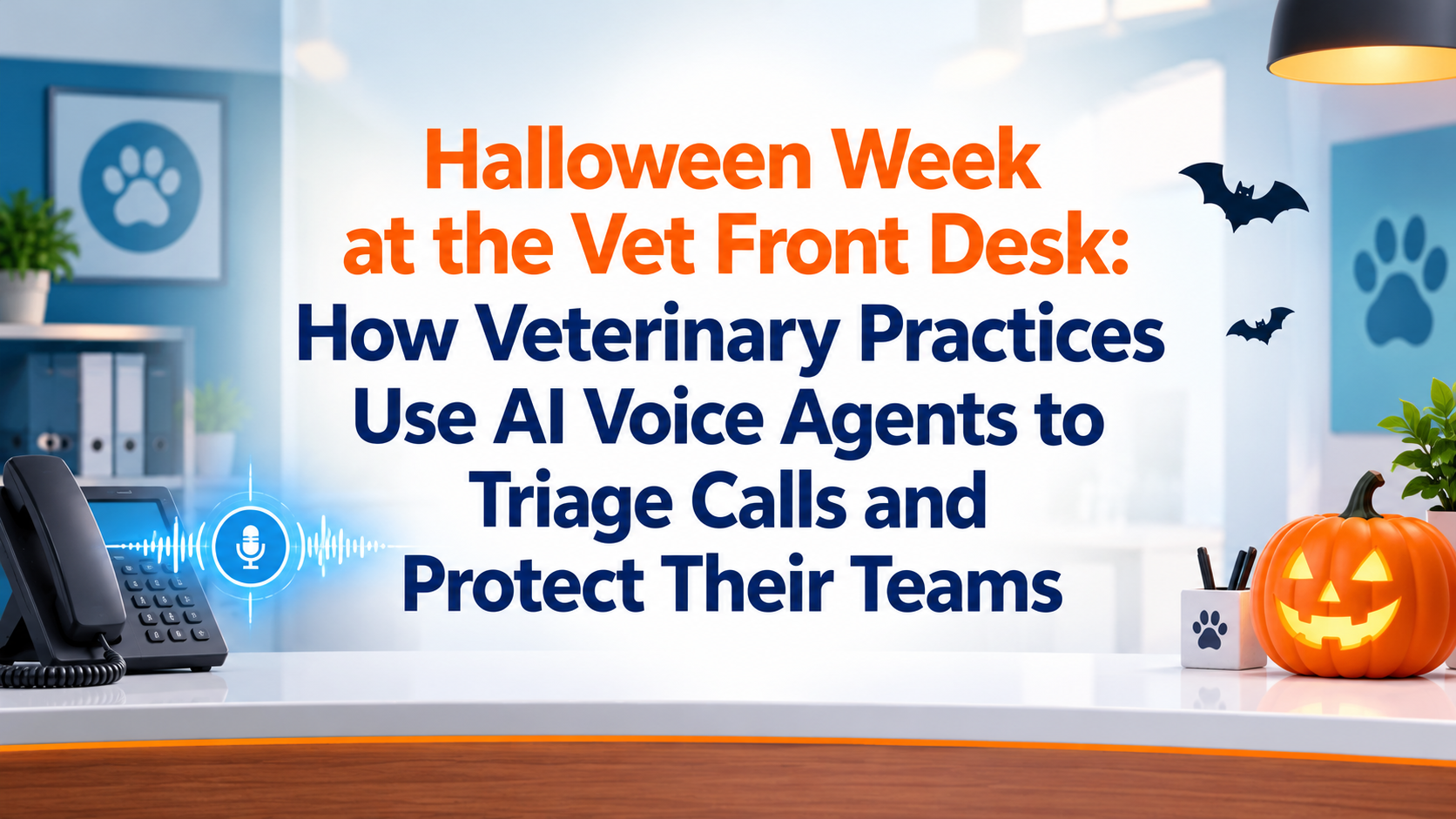 Halloween Week at the Vet Front Desk: How Veterinary Practices Use AI Voice Agents to Triage Calls and Protect Their Teams